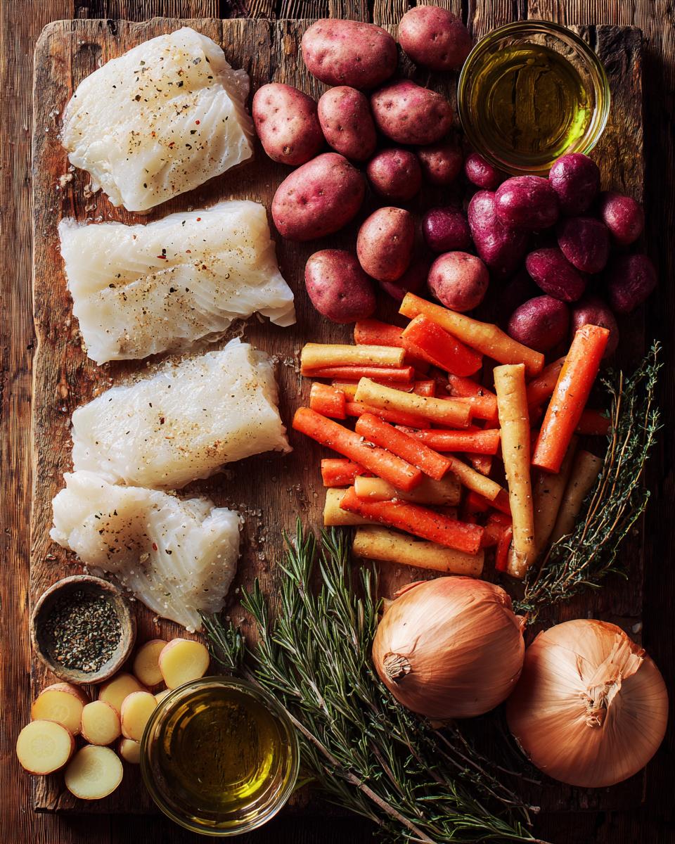 Baked Cod with Roasted Vegetables - detail 1