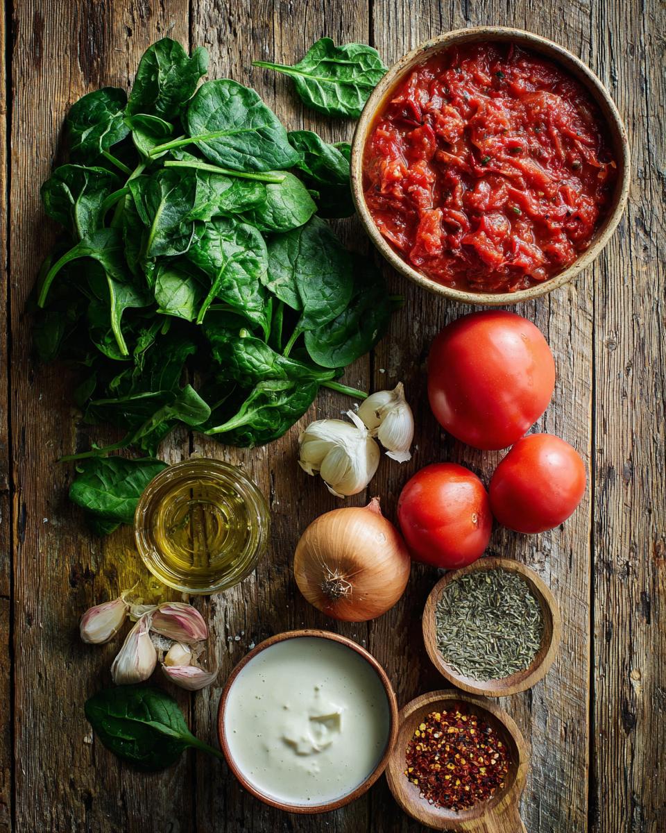 Creamy Tomato Pasta with Spinach - detail 1