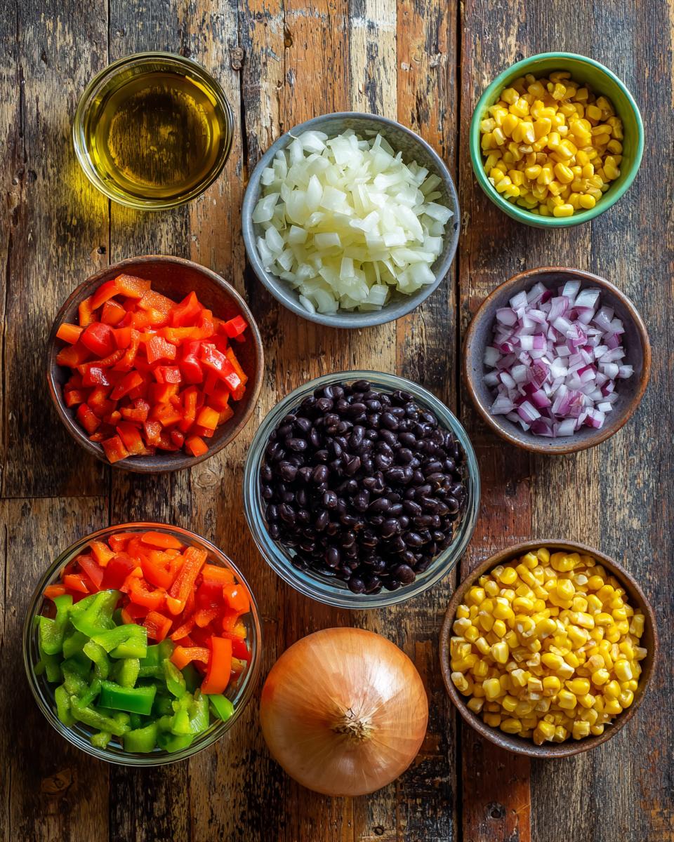 Vegetarian Enchilada Casserole - detail 1